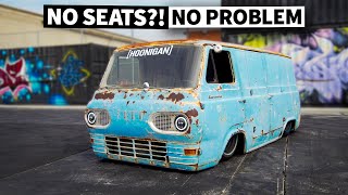 LS Swapped Ford Econoline with NO SEATS  Build Breakdown [upl. by Tillford18]