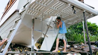 Steering upgrades Ready to steer our rescued boat — Sailing Yabá 166 [upl. by Ynagoham]