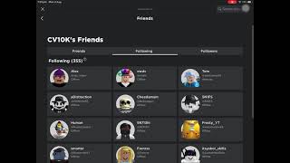 CV10K followed me in roblox [upl. by Ahtiek]