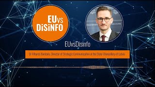 EUvsDisinfo in conversation with Dr Rihards Bambals [upl. by Eirak]