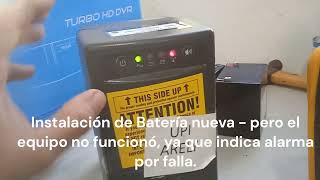 FALLA UPS OMNISMART 500  tripplite Cambio de bateria [upl. by Eniac]