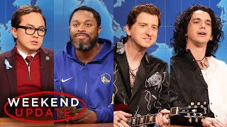 Weekend Update ft Bowen Yang Devon Walker Andrew Dismukes and James Austin Johnson  SNL [upl. by Ayerim650]