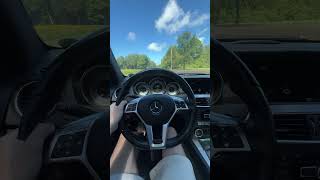 MERCEDES C350 W204 X PIPE MUFFLER DELETE POV [upl. by Samara]