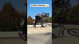 one of the nastier crashes  my bum hurt so bad 😣 bmx short shorts shortvideo crash [upl. by Elawalo857]