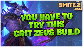 YOU HAVE TO TRY THIS CRIT ZEUS BUILD SMITE 2 [upl. by Aviv]