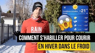 Courir en hiver dans le froid comment shabiller  Testé au Québec [upl. by Czarra]