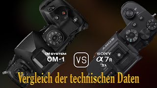 OM SYSTEM OM1 vs Sony A7R IVA Ein Vergleich der technischen Daten [upl. by Goraud]