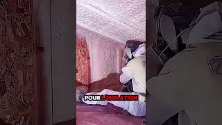 Découvrez l’intérieur d’un mur isolé avec de la mousse polyuréthane  🛠️🔥 outil isolation mur [upl. by Icak]