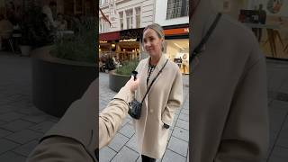 outfitcheck  mit Nadja Bernhard straßenumfrage streetstyle wien mode zib streetinterview [upl. by Makell]