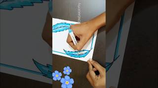 Easy project front page designProject work border design shorts short shortvideo trendingvideo [upl. by Koeppel]