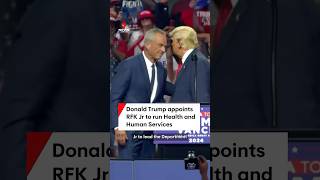 Donald Trump appoints RFK Jr to run Health and Human Services [upl. by Chud91]