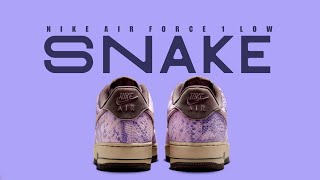 PURPLE SNAKE 2025 Nike Air Force 1 Low DETAILED LOOK  RELEASE INFO [upl. by Kirt278]