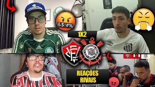 REAÇÕES dos RIVAIS FURIOSOS com a VIRADA do TIMÃO  VITÓRIA 1X2 CORINTHIANS REACT BR 2024 [upl. by Aisyle]