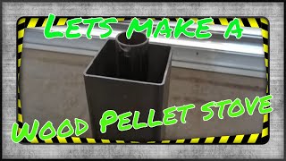 Wood Pellet Stove  Cat litter wood pellets Cheap and Easy STOVE build [upl. by Abisha]