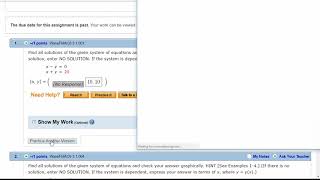 Webassign assignments in review mode [upl. by Otsirc]