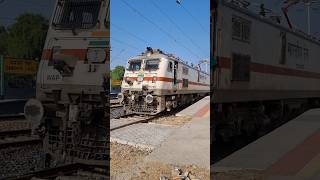 Ranthambore Express with BGKT Wap7 Taking Departure from Sambhar Lake shorts [upl. by Andriana]