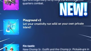 Fortnite PLAYGROUND V2 Realese Time [upl. by Mott]