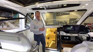 Miami International Boat Show Day 4 2023 Sea Ray 370 Sundancer Outboard [upl. by Ressan]