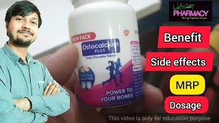 Ostocalcium plus tablet  Benefit  Side effects  MRP  How it works in body  Dosage [upl. by Nile306]