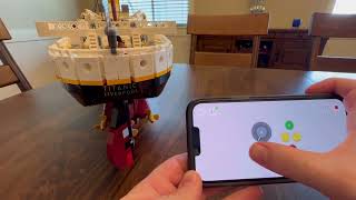 Motorizing the rudder on the LEGO Titanic [upl. by Anirok]