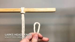 Learn to Macrame Larks Head Knot Trick [upl. by Jarus29]