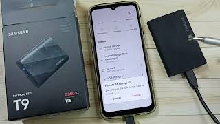 How to Format Samsung T9 Portable External SSD using Samsung Galaxy Phone [upl. by Leaw481]