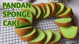 Cara Membuat Pandan Sponge Cake  Lembut amp Sponge Banget [upl. by Sturdivant]