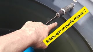 Como reparar un flotante de un tanque de agua [upl. by Enileme556]