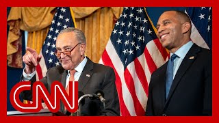 Schumer and Jeffries endorse Harris at news conference [upl. by Aettam]