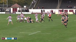 George Watsons College 1st XV vs Strathallan School 1st XV  Schools Rugby  5102024 [upl. by Queston]