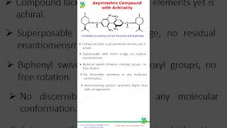 Asymmetric Compound with Achiralitystereochemistry organicchemistry [upl. by Nisse]