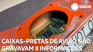 Caixaspretas de avião da Voepass não gravavam oito informações [upl. by Anaya967]