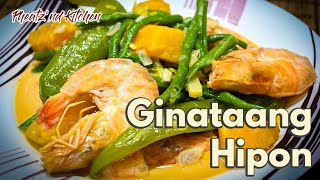 Masarap na Ginataang Hipon with Sitaw at Kalabasa Shrimp Cooked in Coconut Milk [upl. by Hairaza]