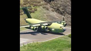 Very Extreme Giant C17 taking off from short runway [upl. by Letrice]