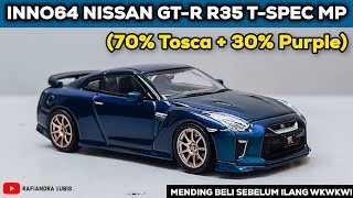 AIH KALIAN MESTI PUNYA NIH DIECAST INI REVIEW INNO64 NISSAN GTR R35 TSPEC MIDNIGHT PURPLE [upl. by Cristian]