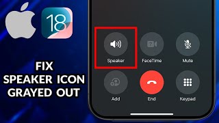 How To Fix Speaker Icon Grayed Out When Making Calls On iPhone iOS 18 [upl. by Lananna]