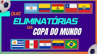 QUIZ eliminatórias Copa do mundo Teste seus conhecimentos quiz copadomundo futebol [upl. by Kama]