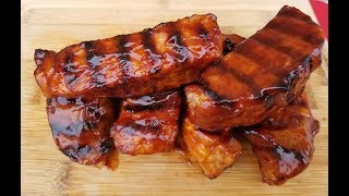 BBQ Boneless Country Style Pork Ribs on the Fuego Element Grill [upl. by Pape]