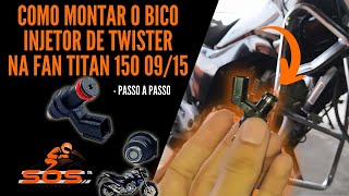 Como Montar o Bico da Twister na Fan Titan 150 Será que deu certo [upl. by Uuge]