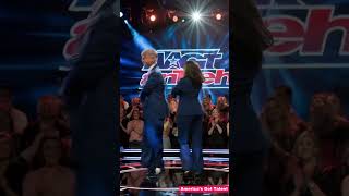 President Donald Trump dancing with Kamala Harris on stage at Americas Got Talent [upl. by Ailec]