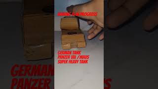 The Maus Panzer VIII Super Heavy Tank  Making is in progress  Cardboard Tanks [upl. by Alyahsat]