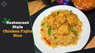 The Best Chicken Fajita Rice Easy Mexican Fajita Rice Recipe [upl. by Ruscher]