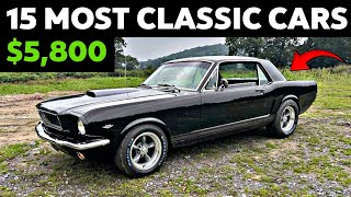 Best Deals for Daily Drivers 15 Classic Cars For Sale Under 10000 [upl. by Vookles]