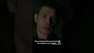 Klaus risking his life and chancing the prophecy for Caroline [upl. by Gusba]