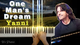 One Mans Dream  Yanni  Piano  Synthesia  Relaxing music [upl. by Clite]