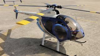 RC Hughes MD530F  TRex 600  Custom Rotorhead  Scale Details [upl. by Iknarf]