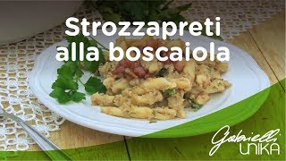 Strozzapreti alla boscaiola e pancetta croccante [upl. by Hildegard950]