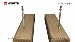 Viti truciolari per legno ASSY® 30  Würth [upl. by Elrod502]