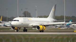 Vueling Airlines Airbus A320232 ECMJB Flight VY1814 BCNMUC arrival at Munich Airport [upl. by Enyrhtac946]