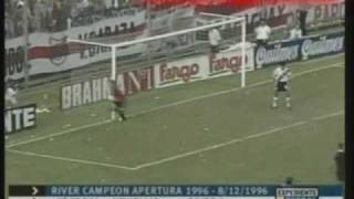 Newells 1 River 3 Apertura 1996 Fecha 17 River Campeon [upl. by Jump]